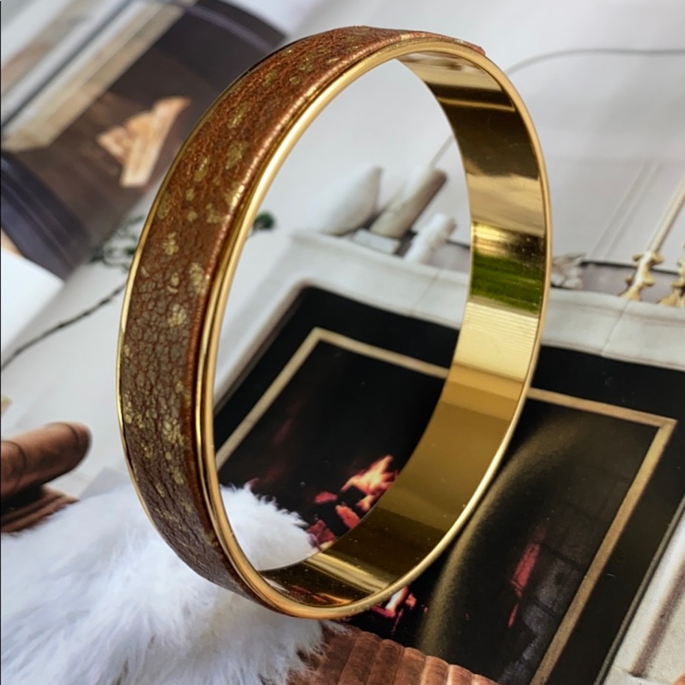 Leather wrapped bracelet